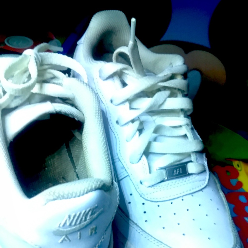 All white Air Forces